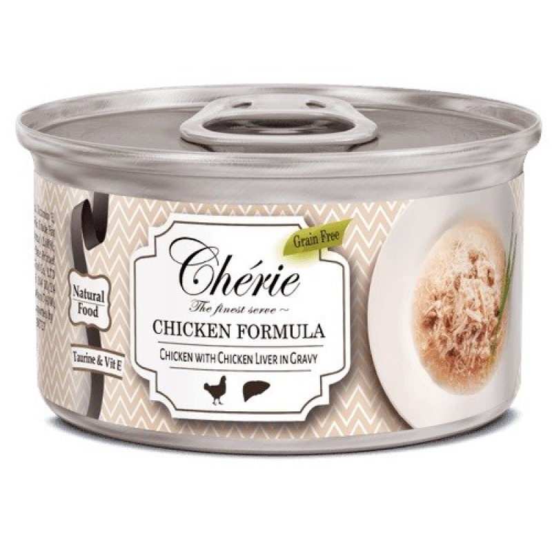 CHERIE Chicken and liver mix - wet cat food - 80g