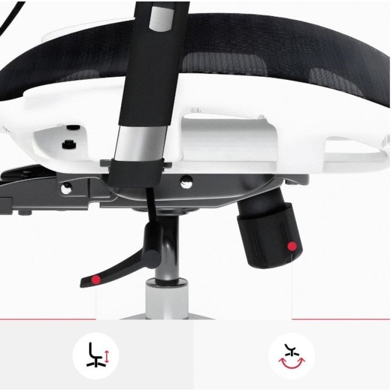 Diablo V-BASIC gaming chair white and black Diablo V-BASIC gaming chair white and black