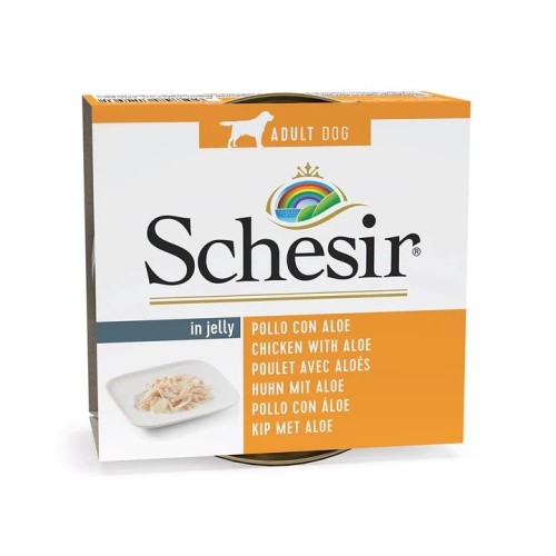 SCHESIR in jelly Chicken with aloe - wet dog food - 150 g SCHESIR in jelly Chicken with aloe - wet dog food - 150 g