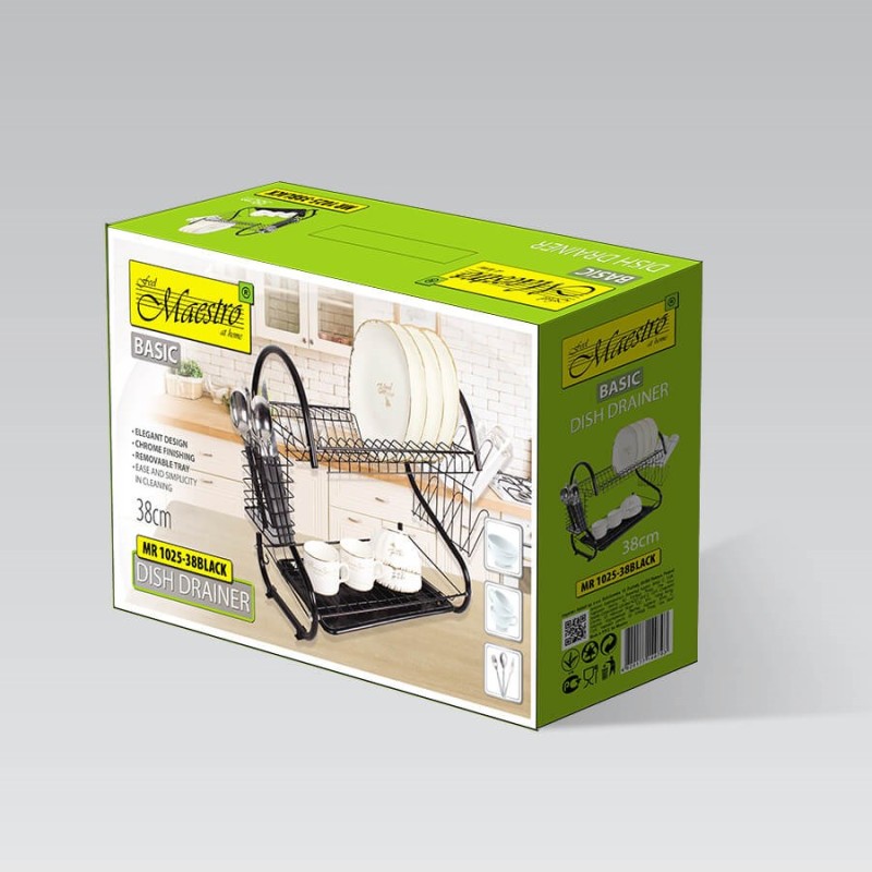 Dish drying rack 38 cm MR-1025-38 black Maestro Dish drying rack 38 cm MR-1025-38 black Maestro