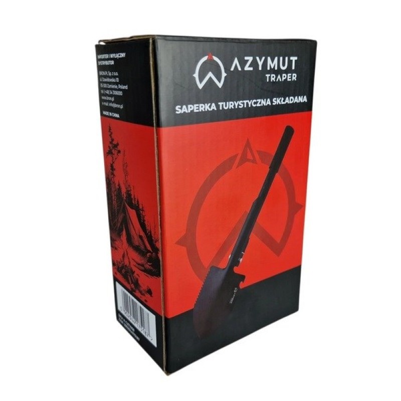 Saperka taktyczna wielofunkcyjna AZYMUT Traper czarna +pokrowiec Saperka taktyczna wielofunkcyjna AZYMUT Traper czarna +pokrowiec