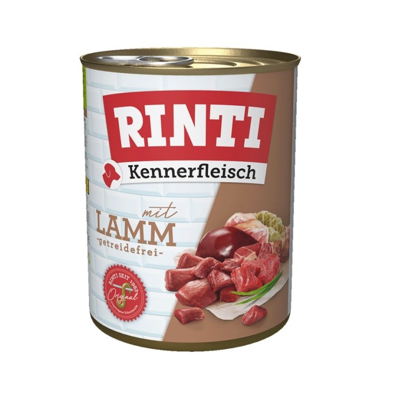 RINTI Kennerfleisch Lamb - wet dog food - 800g
