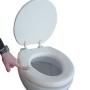 Soft toilet seat with a flap