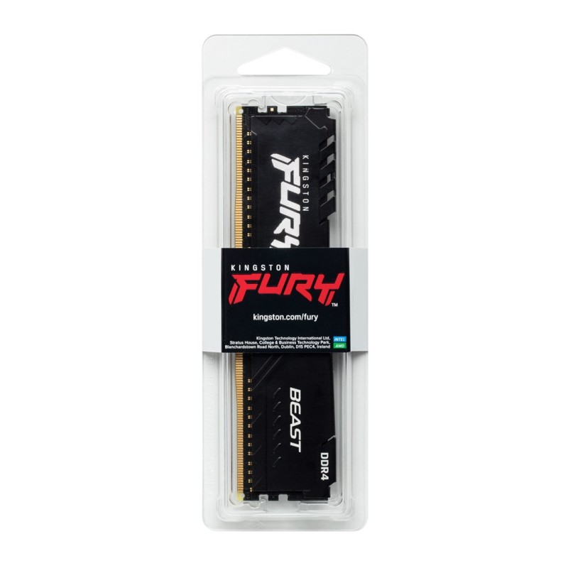 Kingston Technology FURY 32GB 3200MT/s DDR4 CL16 DIMM Beast Black Kingston Technology FURY 32GB 3200MT/s DDR4 CL16 DIMM Beast Black
