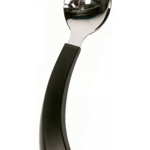 Curved spoon for left-handed person Curved spoon for left-handed person