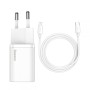 Baseus TZCCSUP-B02 mobile device charger Universal White AC Fast charging Indoor