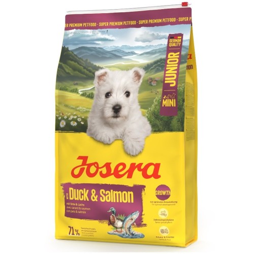 JOSERA Mini Junior Duck & Salmon - dry dog food - 900g