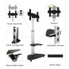 Techly Floor Stand with Shelf Trolley TV LCD/LED/Plasma 37-70 Techly Floor Stand with Shelf Trolley TV LCD/LED/Plasma 37-70