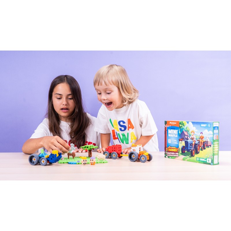 MARIOINEX Mini Waffle Farmer Building Blocks Tractors and a cool meadow, 110 pieces MARIOINEX Mini Waffle Farmer Building Blocks Tractors and a cool meadow, 110 pieces