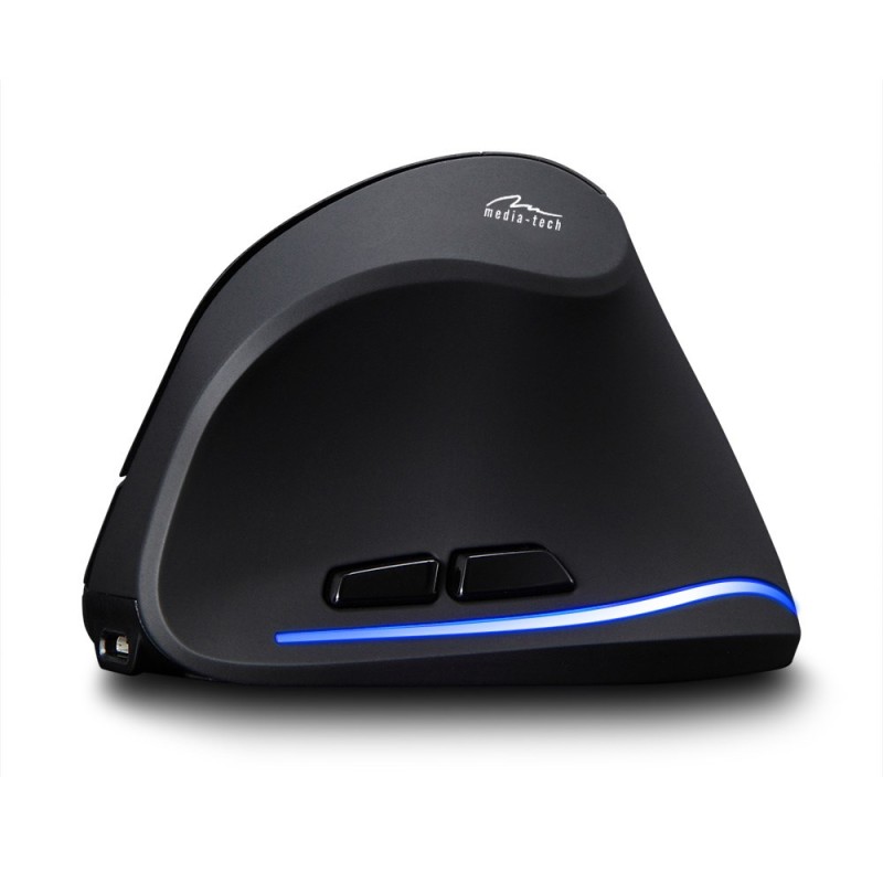 MEDIA-TECH VERTIC RF MT1123 Wireless vertical mouse RF 2400 DPI Black MEDIA-TECH VERTIC RF MT1123 Wireless vertical mouse RF 2400 DPI Black