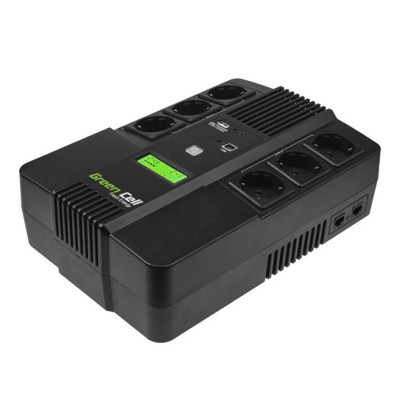 Green Cell UPS06 uninterruptible power supply (UPS) Line-Interactive 600 VA 360 W 6 AC outlet(s) Green Cell UPS06 uninterruptible power supply (UPS) Line-Interactive 600 VA 360 W 6 AC outlet(s)
