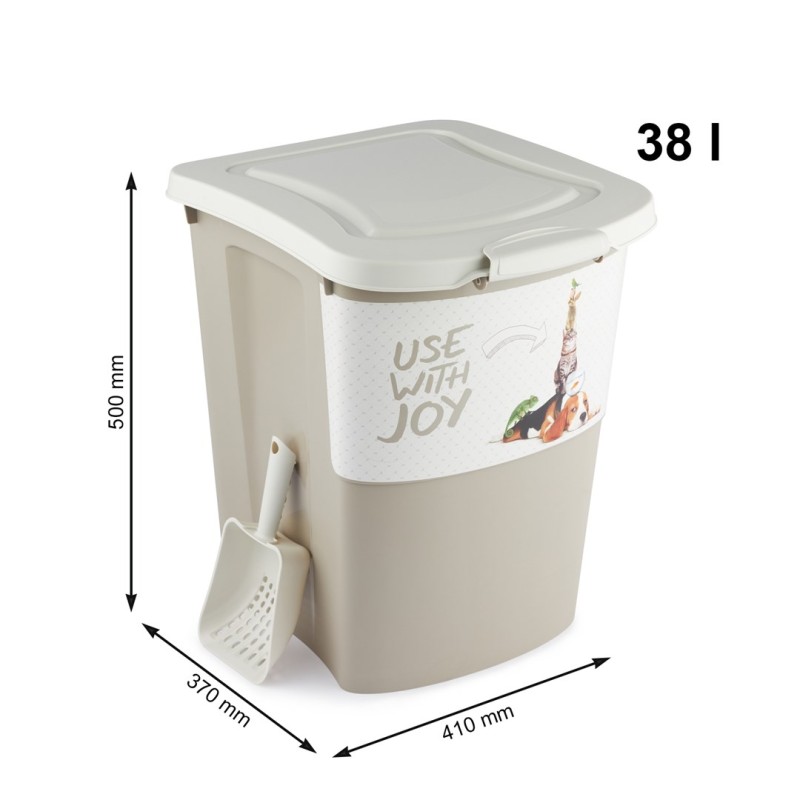 ROTHO Archie Beige - food container - 38l ROTHO Archie Beige - food container - 38l