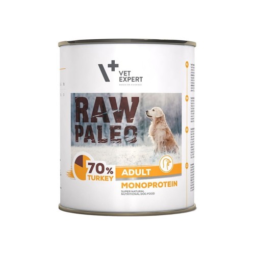 RAW PALEO Adult Monoprotein Turkey - wet dog food - 800 g RAW PALEO Adult Monoprotein Turkey - wet dog food - 800 g