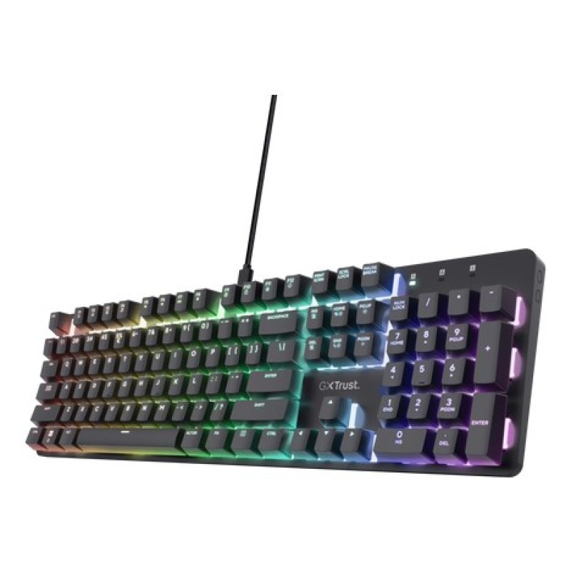 Trust GXT 871 Zora keyboard Gaming USB QWERTY US English Black Trust GXT 871 Zora keyboard Gaming USB QWERTY US English Black