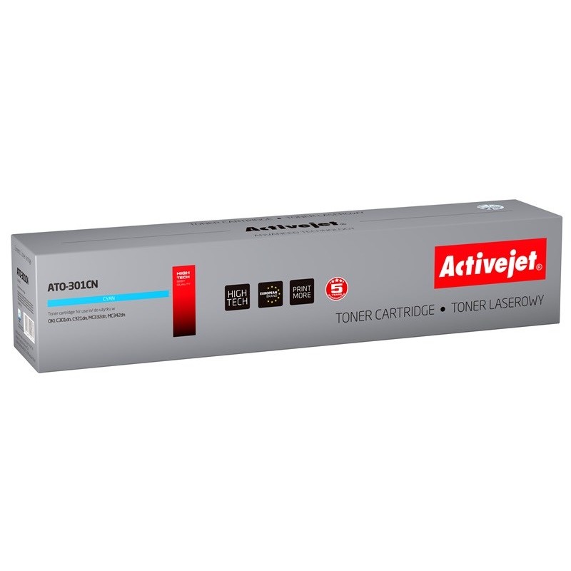 Activejet ATO-301CN toner (replacement for OKI 44973535; Supreme; 1500 pages; cyan)