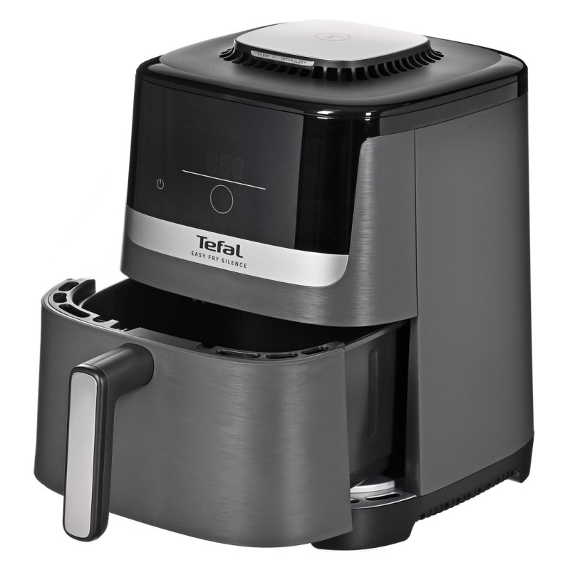 Tefal Easy Fry Silence EY551HE0 fryer Single 5 L Stand-alone Hot air fryer Black, Grey, Stainless steel