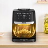 Tefal Easy Fry Silence EY5568E0 fryer Single 5 L Stand-alone Hot air fryer Black, Stainless steel