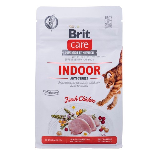 BRIT Care Grain-Free Adult Indoor Anti-Stress - dry cat food - 400 g BRIT Care Grain-Free Adult Indoor Anti-Stress - dry cat food - 400 g