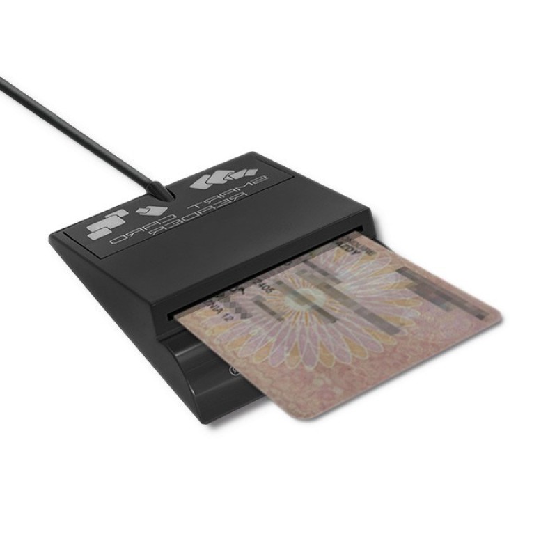 Qoltec 50636 Intelligent Smart ID chip card reader SCR-0636 | USB type C Qoltec 50636 Intelligent Smart ID chip card reader SCR-0636 | USB type C