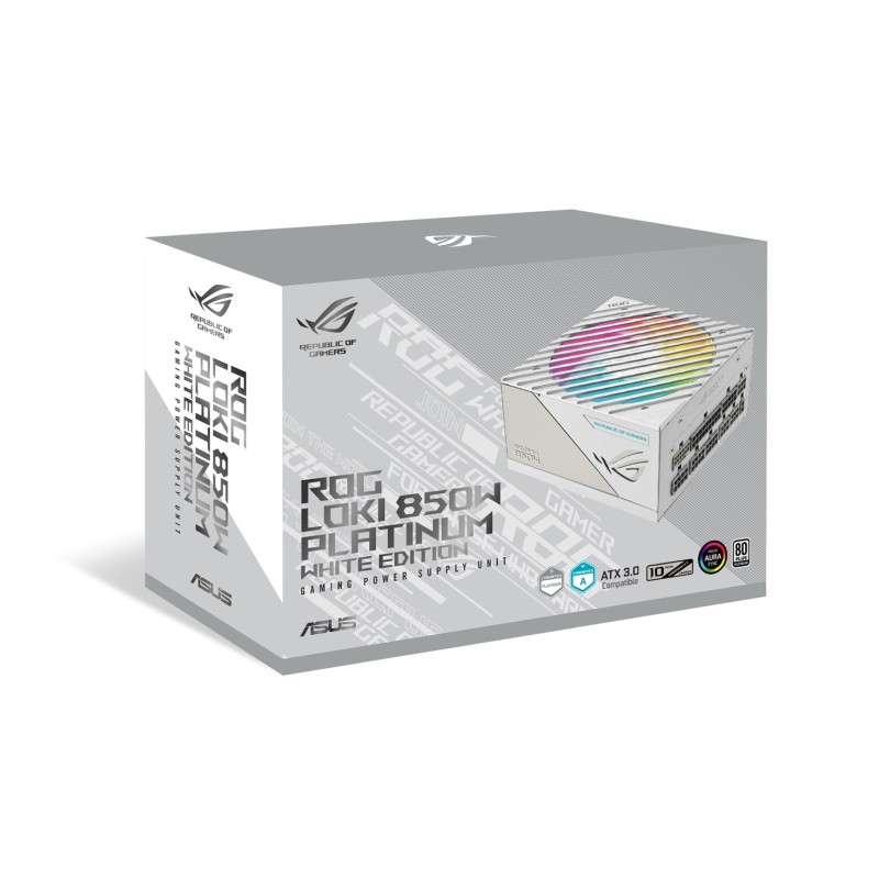ASUS ROG Loki SFX-L 850W Platinum White power supply unit 24-pin ATX ASUS ROG Loki SFX-L 850W Platinum White power supply unit 24-pin ATX