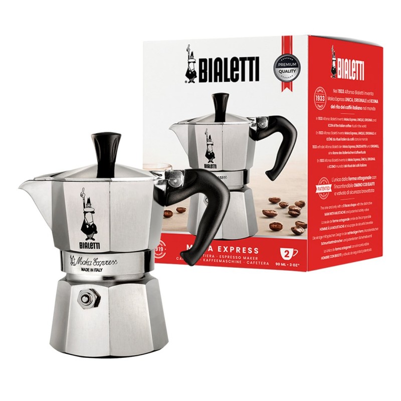 Bialetti Moka Express Moka pot Aluminium, Black