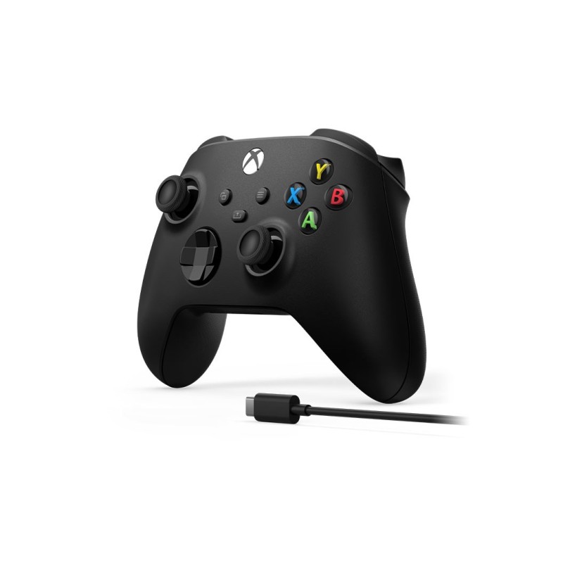Microsoft Xbox Wireless Controller + USB-C Cable Black Gamepad Analogue / Digital PC, Xbox One, Xbox One S, Xbox One X, Xbox Series S, Xbox Series X Microsoft Xbox Wireless Controller + USB-C Cable Black Gamepad Analogue / Digital PC, Xbox One, Xbox One S, Xbox One X, Xbox Series S, Xbox Series X