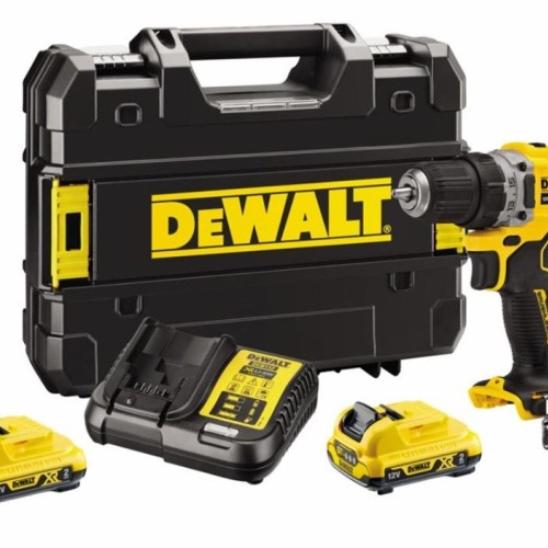 DEWALT DCD701D2-QW Cordless Drill 2x 12V 2Ah XR TSTAK Black, Yellow DEWALT DCD701D2-QW Cordless Drill 2x 12V 2Ah XR TSTAK Black, Yellow