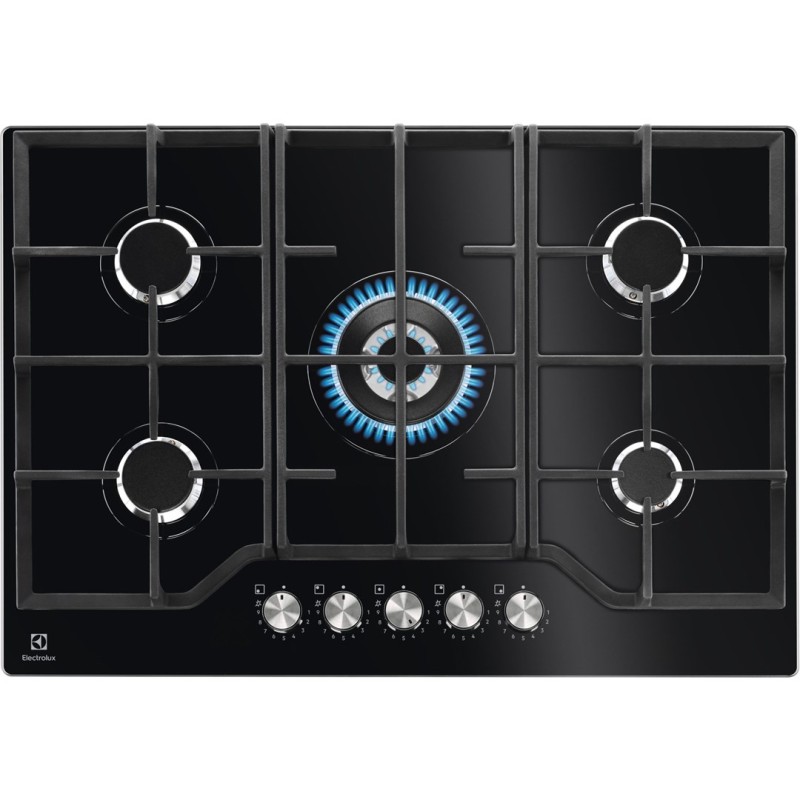 Electrolux KGG75362K Black Built-in 74 cm Gas 5 zone(s) Electrolux KGG75362K Black Built-in 74 cm Gas 5 zone(s)