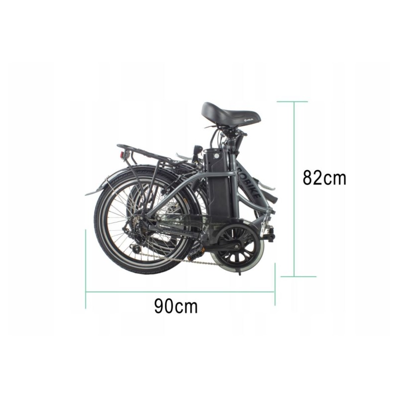 JOBOBIKE Sam - Składany Rower Elektryczny Miejski Dla Seniora 250W Szary JOBOBIKE Sam - Składany Rower Elektryczny Miejski Dla Seniora 250W Szary