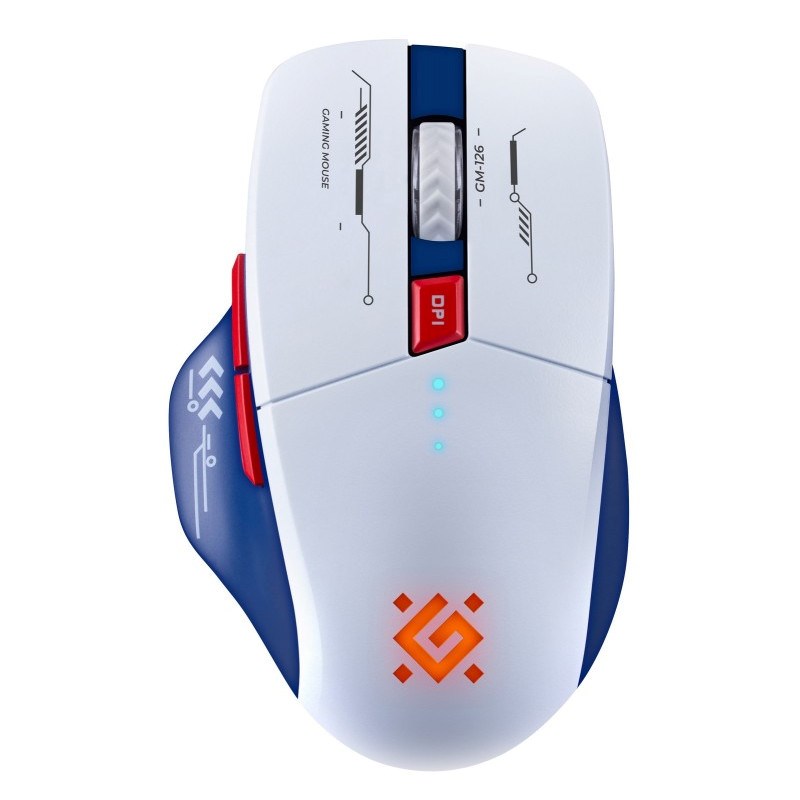 MOUSE DEFENDER GM-126 TISA RF+BT OPTIC 1600dpi 6P WHITE MOUSE DEFENDER GM-126 TISA RF+BT OPTIC 1600dpi 6P WHITE