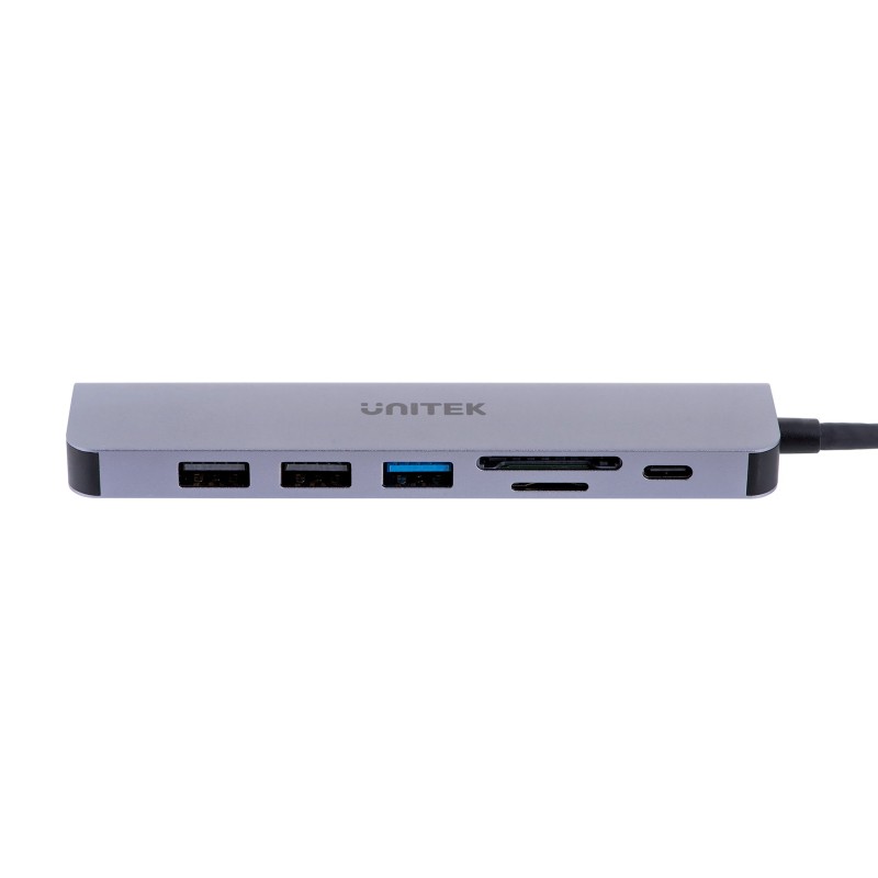 UNITEK HUB USB-C H1118A; USB-A x3, USB-C, HDMI, SD, microSD UNITEK HUB USB-C H1118A; USB-A x3, USB-C, HDMI, SD, microSD