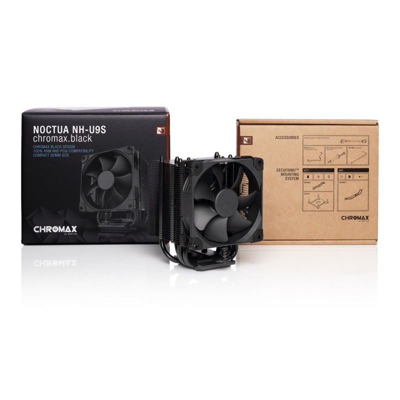 Noctua NH-U9S chromax.black Processor Cooler 9.2 cm Black, Chrome 1 pc(s) Noctua NH-U9S chromax.black Processor Cooler 9.2 cm Black, Chrome 1 pc(s)