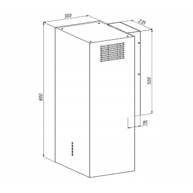 AKPO WK-4 CUBERA WL BLACK MAT T520 M3 hood / BLACK ALUMINIUM FILTER