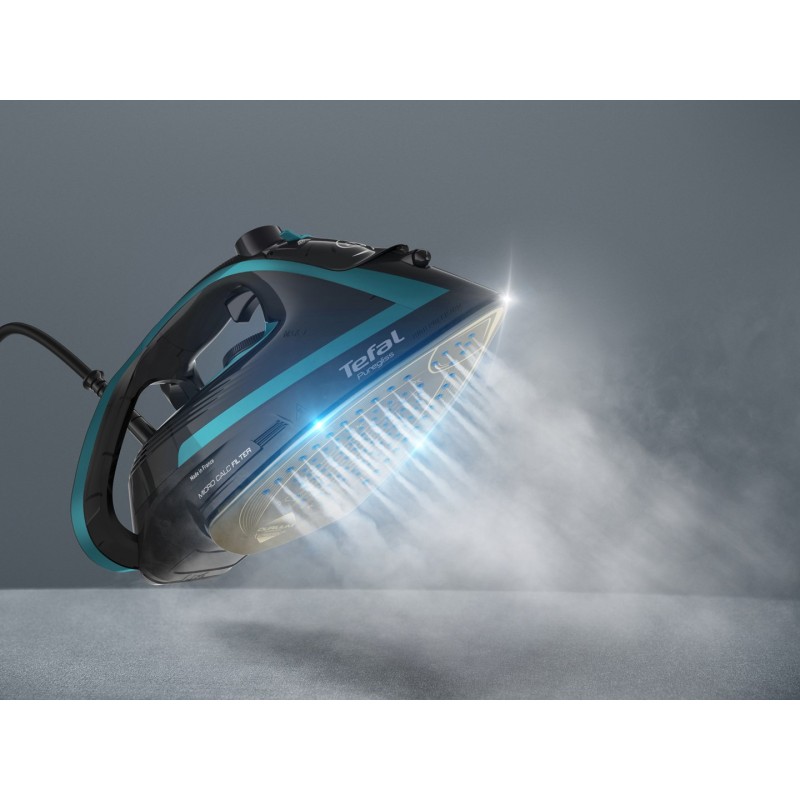 Tefal Puregliss FV8066 Dry & Steam iron Durilium AirGlide Autoclean soleplate 3000 W Black, Blue Tefal Puregliss FV8066 Dry & Steam iron Durilium AirGlide Autoclean soleplate 3000 W Black, Blue