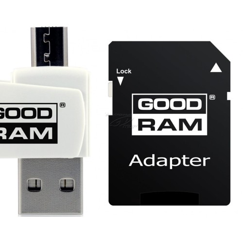 Goodram  All in one  M1A4-0640R12 memory card 64 GB MicroSDXC Class 10 UHS-I +  The card reader Goodram  All in one  M1A4-0640R12 memory card 64 GB MicroSDXC Class 10 UHS-I +  The card reader