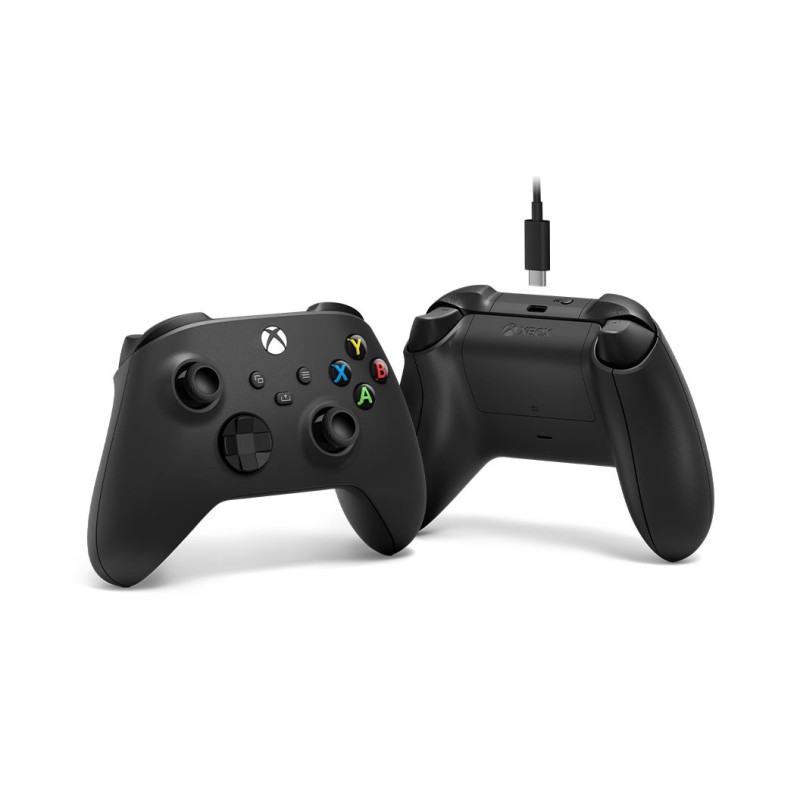 Microsoft Xbox Wireless Controller + USB-C Cable Black Gamepad Analogue / Digital PC, Xbox One, Xbox One S, Xbox One X, Xbox Series S, Xbox Series X Microsoft Xbox Wireless Controller + USB-C Cable Black Gamepad Analogue / Digital PC, Xbox One, Xbox One S, Xbox One X, Xbox Series S, Xbox Series X