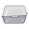 DIAMENTIQ BAYA whie/light grey -  cat litter box - 55,5 x 40 x 38,7 cm