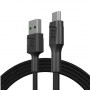 Green Cell KABGC20 USB cable USB 2.0 1.2 m USB A Micro-USB B Black