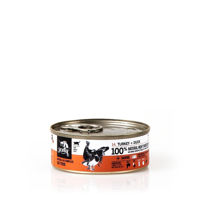 3COTY Turkey with duck - wet cat food - 80g 3COTY Turkey with duck - wet cat food - 80g