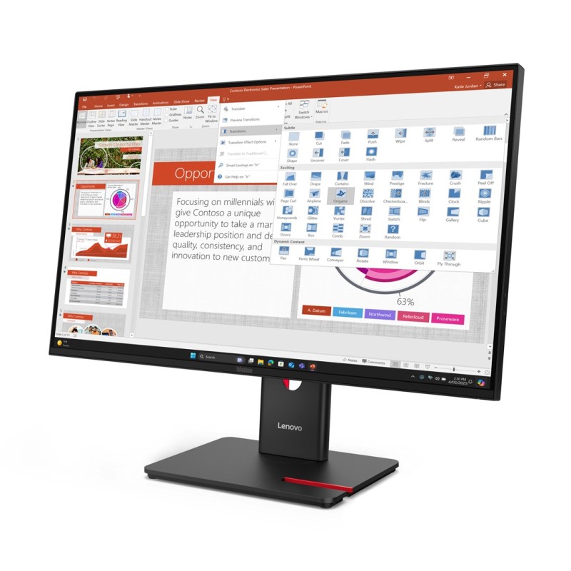 Lenovo ThinkVision T27-40 LED display 68.6 cm (27 Lenovo ThinkVision T27-40 LED display 68.6 cm (27
