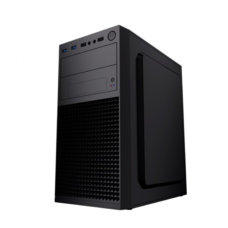 Gembird Mini-tower computer case Fornax K300, Micro-ATX, 2x USB 3.0 + 2x USB 2.0, black