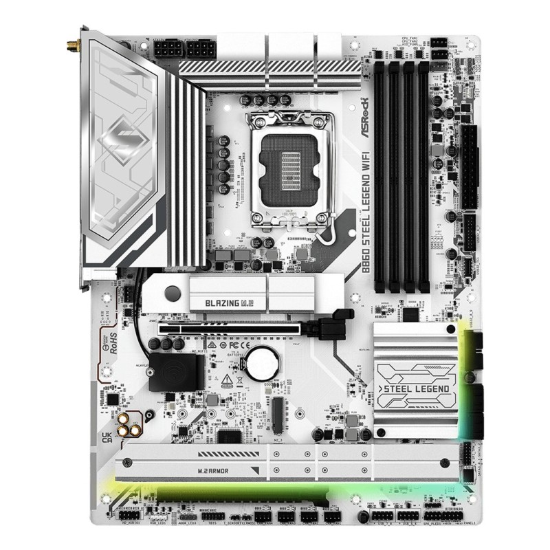 Asrock B860 Steel Legend WiFi Intel B860 LGA 1851 (Socket V1) ATX Asrock B860 Steel Legend WiFi Intel B860 LGA 1851 (Socket V1) ATX
