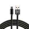 everActive cable USB-C 1m - Black, braided, quick charge, 3A - CBB-1CB