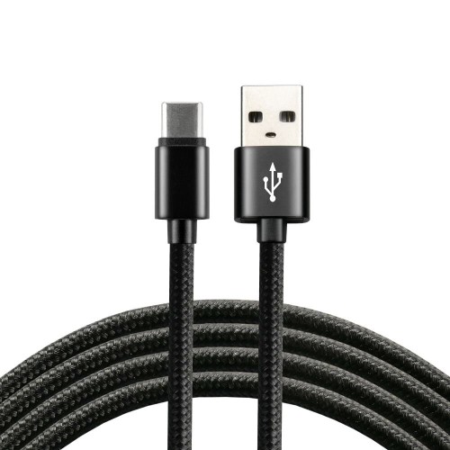 everActive cable USB-C 1m - Black, braided, quick charge, 3A - CBB-1CB everActive cable USB-C 1m - Black, braided, quick charge, 3A - CBB-1CB