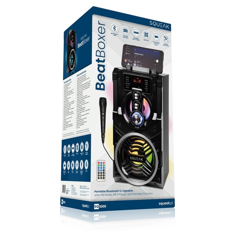 BeatBoxer Bluetooth 5.1 SPEAKER - BLUETOOTH SPEAKER WITH KARAOKE BeatBoxer Bluetooth 5.1 SPEAKER - BLUETOOTH SPEAKER WITH KARAOKE