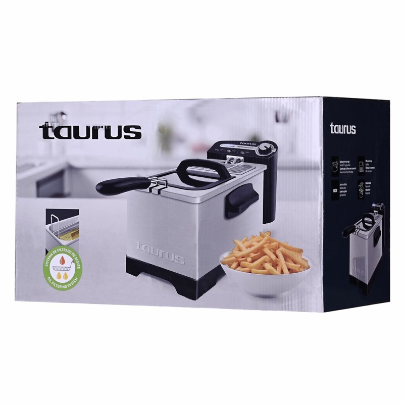 Taurus Professional 3 Plus Single 3 L Stand-alone 2100 W Deep fryer Stainless steel Taurus Professional 3 Plus Single 3 L Stand-alone 2100 W Deep fryer Stainless steel