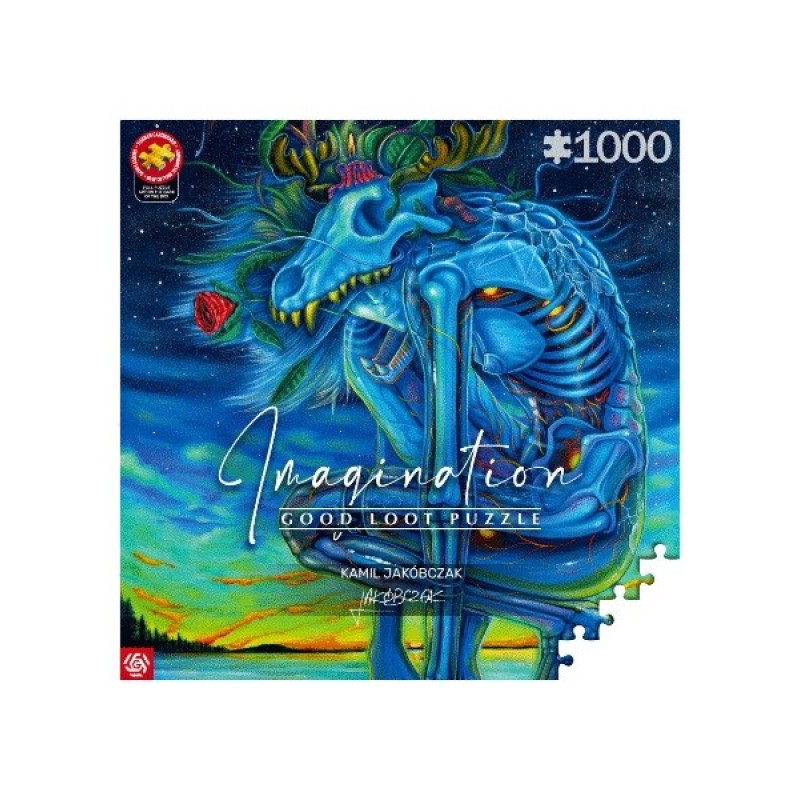 Puzzle Good Loot Imagination - Kamil Jakóbczak: White Wolf 1000 pc(s) Puzzle Good Loot Imagination - Kamil Jakóbczak: White Wolf 1000 pc(s)