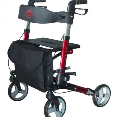 Aluminium four-wheel walker AT51006