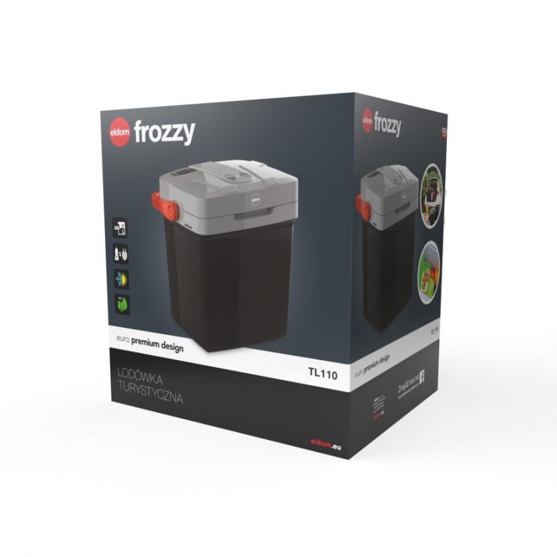 ELDOM FROZZY travel fridge 26l, cooling and heating function, 12V/240V ELDOM FROZZY travel fridge 26l, cooling and heating function, 12V/240V