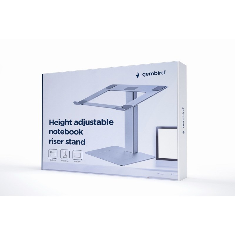Gembird NBS-D1-02 laptop stand Silver 39.6 cm (15.6 Gembird NBS-D1-02 laptop stand Silver 39.6 cm (15.6